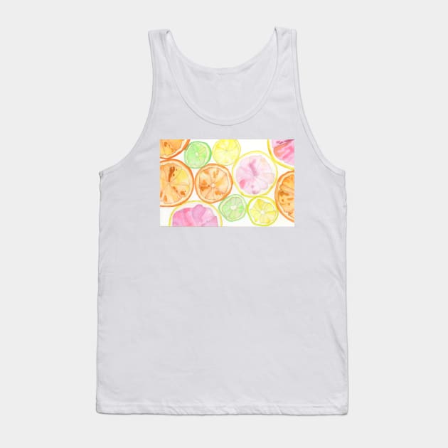 Citrus Slices Tank Top by ellenmueller